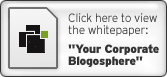 Click here to view the whitepaper: Your Corporate Blogosphere